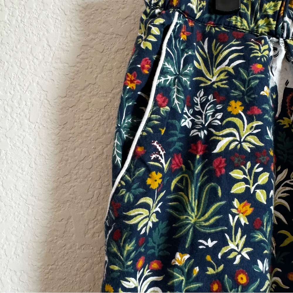 Fresh Print Unicorn Garden Blue Floral Pants and Shirt Pajama Set Size XL - Picture 10 of 14